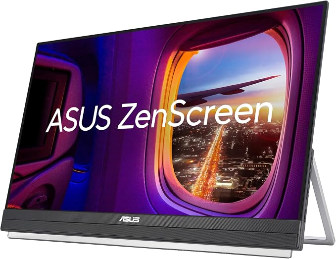 ASUS ZenScreen MB229CF 22 Inch 1080p 100Hz, USB-C Portable Monitor | USB-C 60W, C-clamp Arm, Speakers, Partition Hook, Kickstand, IPS, Subwoofer, Carrying Handle ,Display for MacBook and PC - Image 9