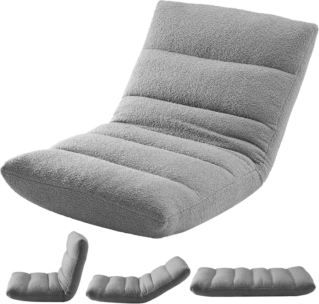 DUMOS Folding Floor Chair, 14-Position Adjustable Backrest Floor Seating by DUMOS