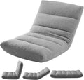 DUMOS Folding Floor Chair, 14-Position Adjustable Backrest Floor Seating by DUMOS