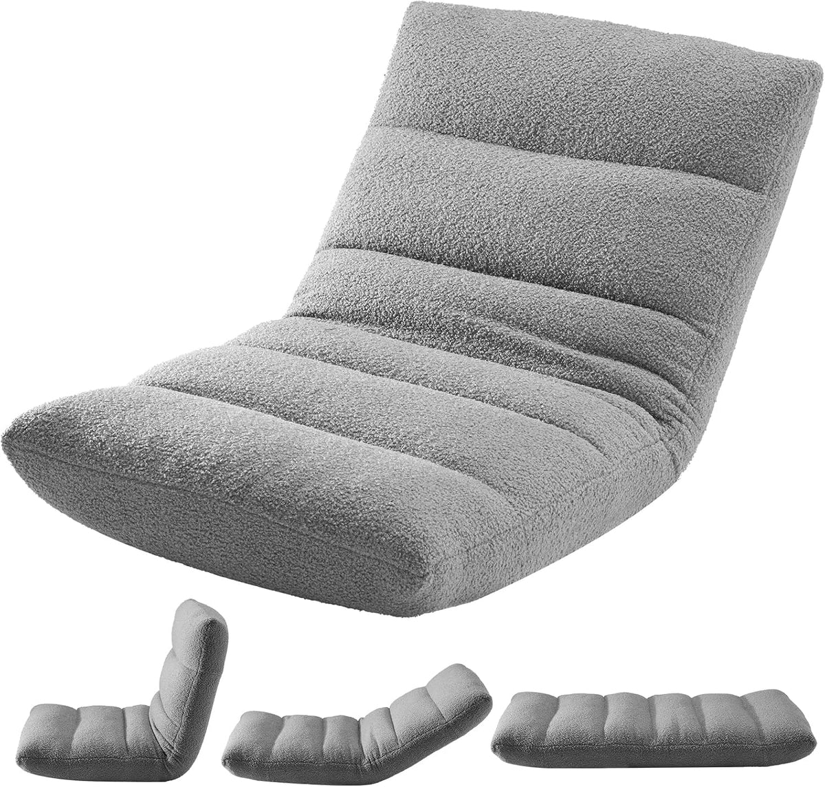 DUMOS Folding Floor Chair, 14-Position Adjustable Backrest Floor Seating by DUMOS