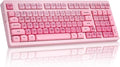 ZORNHER ZH980 Foundation Mechanical Keyboard,95% Pink Creamy Keyboard with Number Pad,Cute Jelly MOA Profile Keycaps,Loud Keyboard Clicky Blue Switches,Hot-Swappable by Zornher