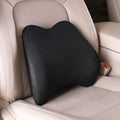 Memory Foam Lumbar Support Pillow for Car - Back Support for Car Seat (Black) by TISHIJIE
