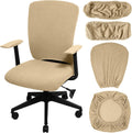 4 Pcs Office Chair Covers Stretchable Armrest Seat,XL,Camel by Tallew