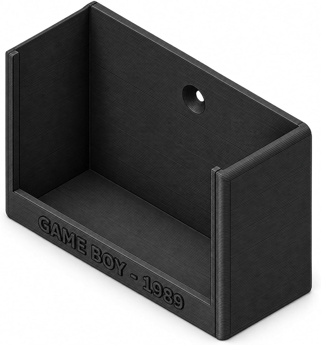 SplashNColor Wall Mount for Game Boy – Display Stand Holder for Handheld Console | Friction Fit Cradle | No Screws Needed | Retro Gaming Collection Showcase for Shelves and by splash n color