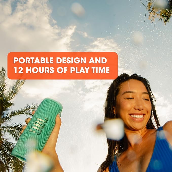 JBL Flip 6, Pink - Waterproof, Portable & Durable Bluetooth Speaker - Up to 12 Hours of Wireless Streaming - Includes Noise-Canceling Speakerphone, Voice Assistant Connect+ - Image 3
