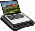LAPGEAR Memory Foam Lap Desk - Black Carbon, Fits 15.6” Laptops by LapGear