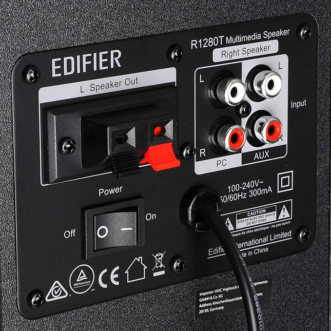 Edifier R1280T Powered Bookshelf Speakers - 2.0 Active Near Field Studio Monitor Speaker - Black - 42 Watts RMS - Image 2