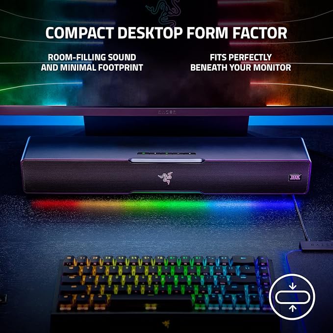 Razer Leviathan V2, Multi-Driver PC Gaming Soundbar w/Subwoofer, Black - Image 4