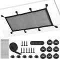 Cable Management Net Under Desk Kit,Privacy Mesh Cable Manager Flexible Under Desk Wire Net Large Capacity Cord Organizer Net for Office,Standing Desk, Home, 26 X 10 Inches by ZZM