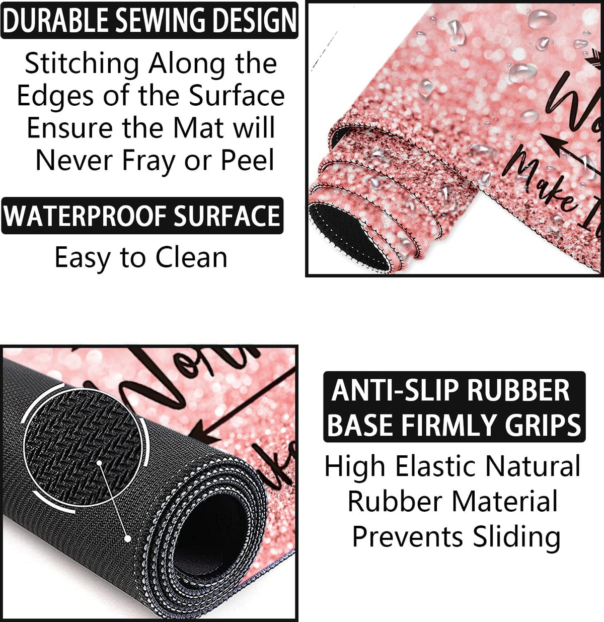 Large Desk Mat, Mouse Pad with Wrist Support, Keyboard Wrist Rest Set - Image 5