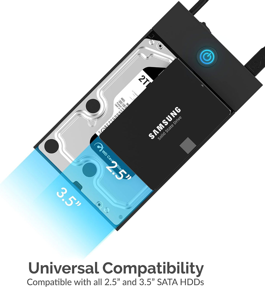 SABRENT USB 3.0 Hard Drive Enclosure, 2.5/3.5in SATA HDD/SSD (EC-KSL3) - Image 5