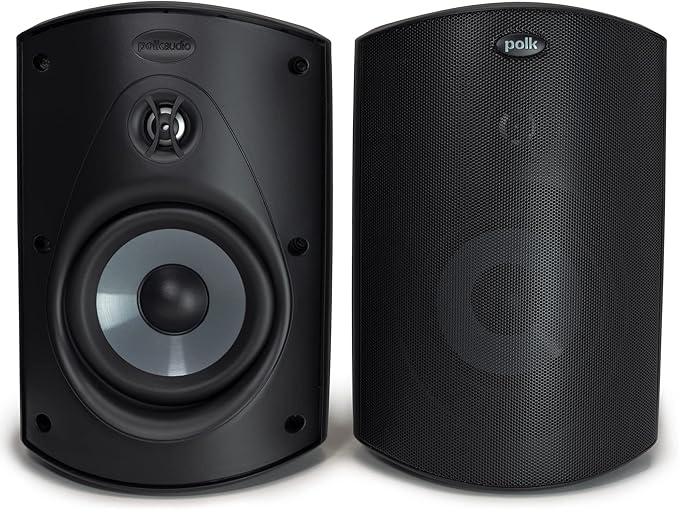 Polk Audio Atrium 5 Outdoor Speakers with Powerful Bass (Pair, Black) by PolkAudio
