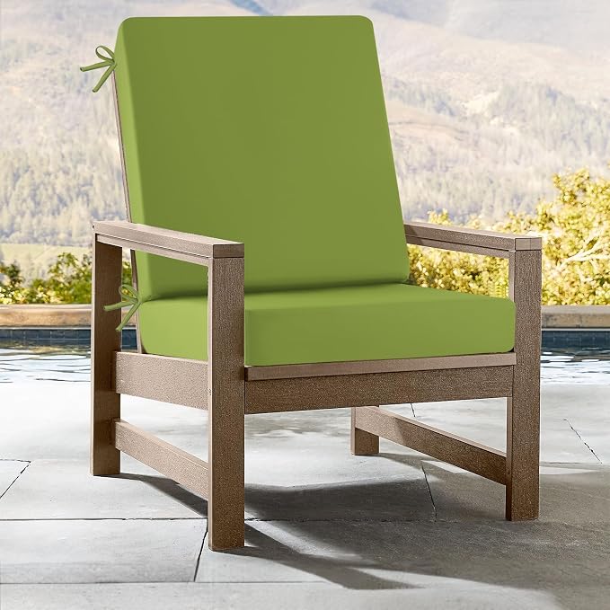 idee-home Outdoor Patio Dining Chair Cushion High Back | Density Foam Chair Cushions Seat with Removable Cover, WeatherResistant Indoor Deep - Image 4