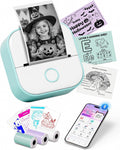 Mini Sticker Printer-T02 Mini Thermal Printer AI Sticker Maker with 600 Pcs by Memoking
