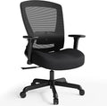 Mesh Office Chair,Ergonomic Computer Desk Chair,Sturdy Task Chair- Adjustable Lumbar Support & Armrests,Tilt Function,Comfort Wide Seat,Swivel Home Office Chair (Noir Black) by ELABEST