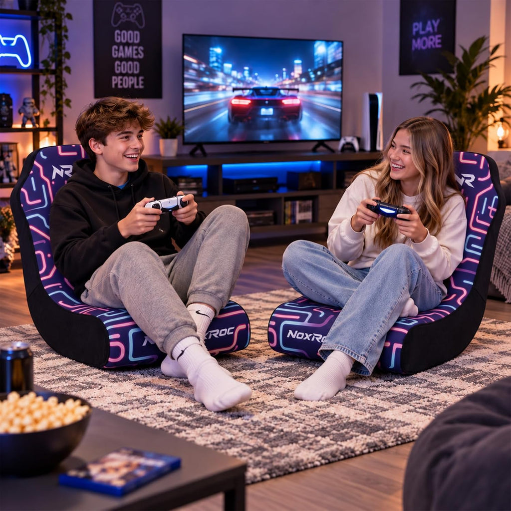 Foldable Floor Gaming Chair without RGB Led Lights for Teens Adults - Image 8