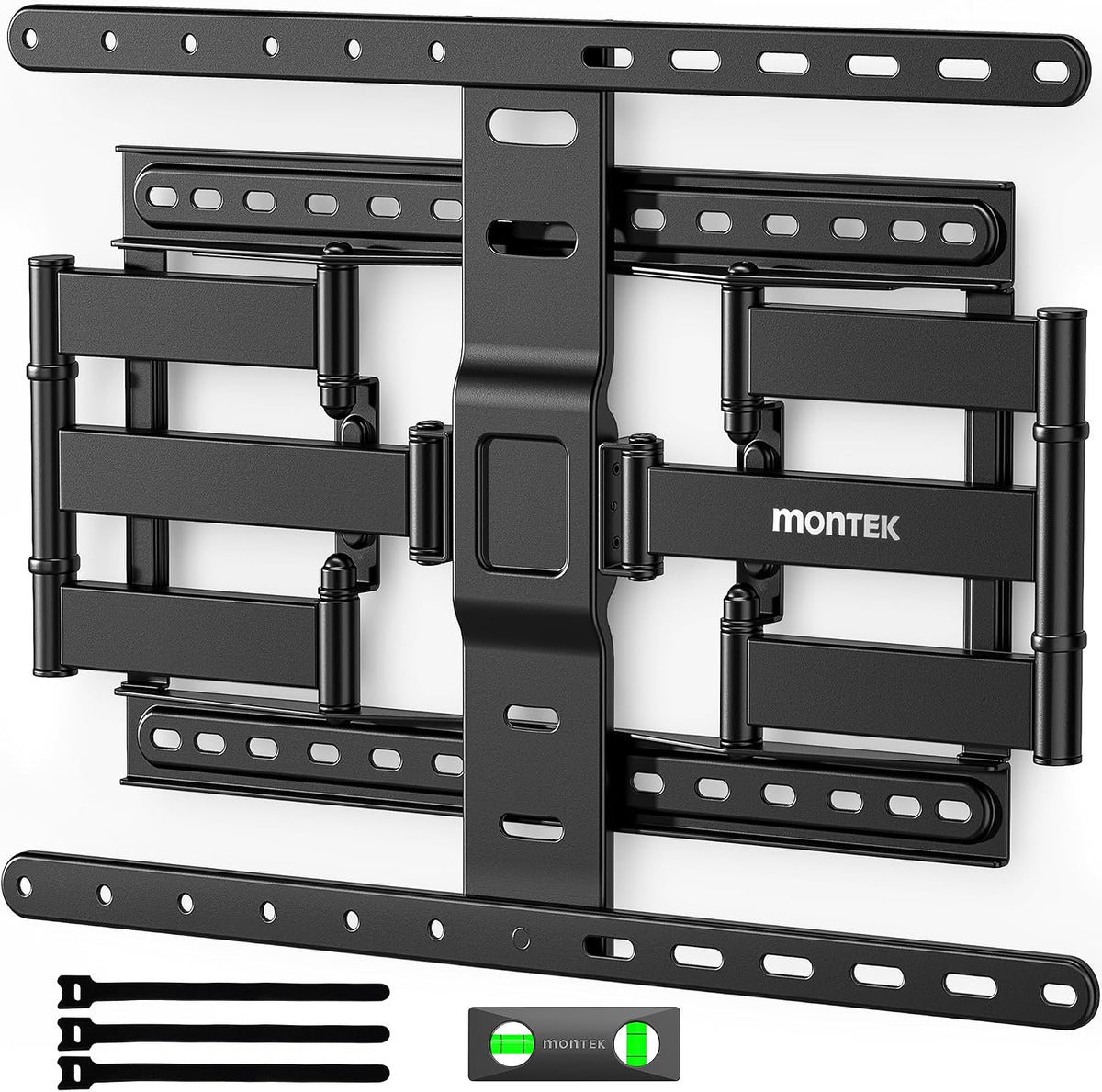 monTEK 1.1-Inch Ultra Slim Full Motion TV Wall Mount for 43-90 Inch TVs by monTEK