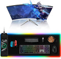 TopMade Mouse Pad with Wireless Charging, 31.5" x 11.81" Large Desk Mat RGB Gaming Mousepad, LED Desk Pad Keyboard Pad with Ultra-Smooth Surface & Non-Slip Rubber Base, Waterproof Desk Pad by TopmadeProduct-Ordernow