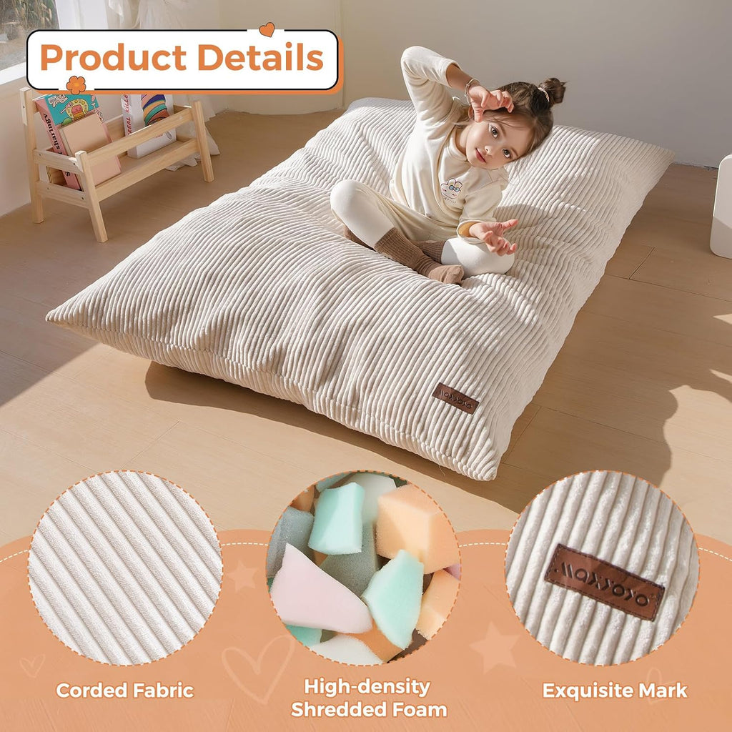MAXYOYO 3 in 1 Kids Bean Bag Chair, Comfy Floor Sofa with Removed Cover - Image 7