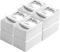 Fanfold 4" x 6" Direct Thermal Labels 4000 Thermal Printer Paper 8 Stacks Shipping Labels by LuckyGuard