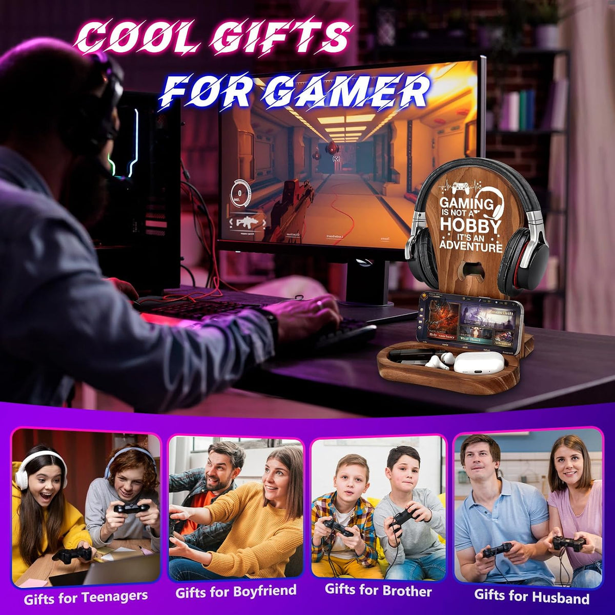 Christmas Birthday Gamer Gifts for Teenage Boys Men, Gaming Headphone Stand - Image 6