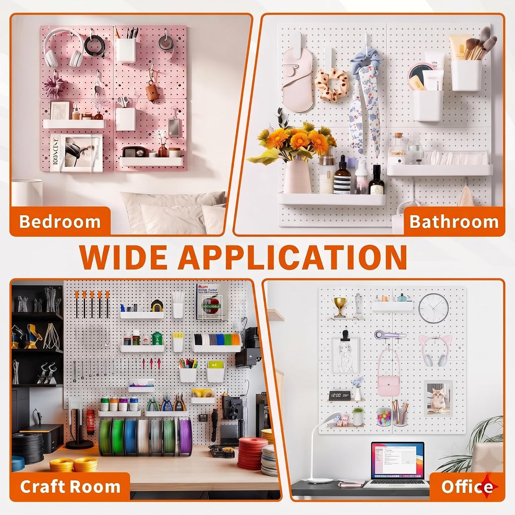 FZK 28-Packs Peg Board Organizer Accessories Kit, Black - Image 6