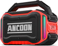 ANCOON Speakers Bluetooth Wireless: 80W(Peak) Loud Speaker with Bass, 20H Playtime, IPX6 Waterproof, Large Jobsite Speakers for Work, Outdoor, Workshop, Garage, Portable Speaker with TWS (Red) by ANCOON