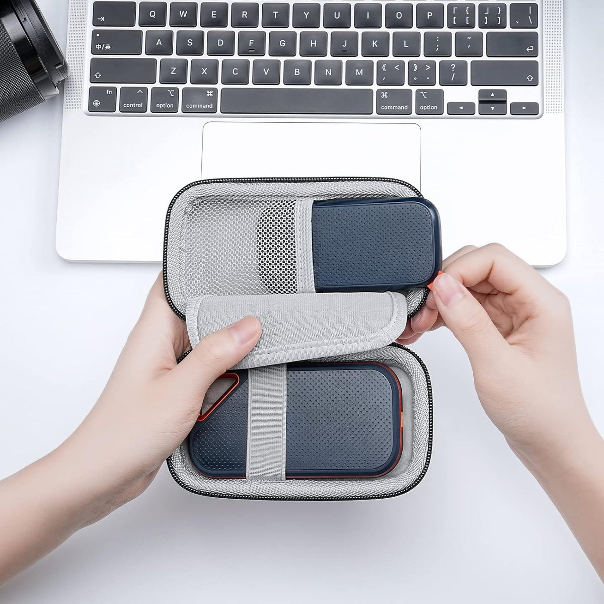 Yinke Hard Case for SanDisk Extreme Pro/SanDisk Extreme Portable External SSD 500GB 1TB 2TB, Travel Case Protective Cover Storage Bag - Image 6