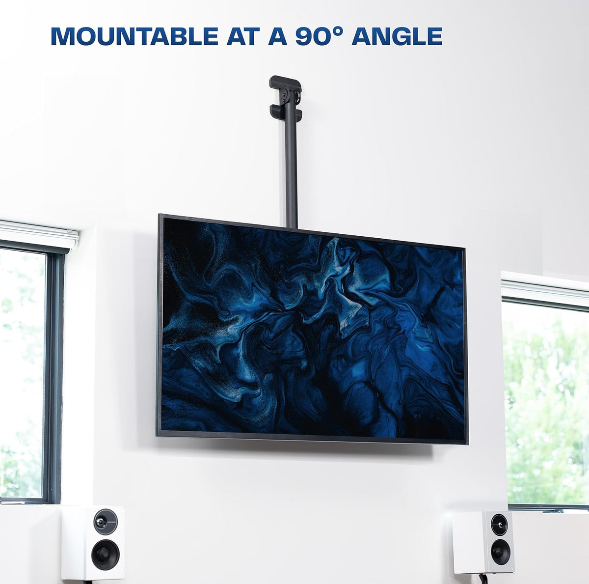 VIVO Black TV Ceiling Mount for 43 to 86 inch Screens, MOUNT-VC86-5 - Image 3