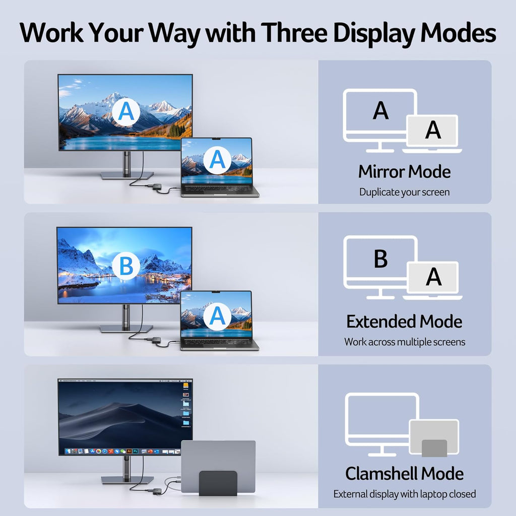 Acer USB C Hub, 5-in-1 USBC to HDMI Adapter with 4K@60Hz for Laptop/Mac - Image 8