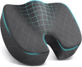 Seat Cushion - for Office Chair, Car Seat, Airplane, Bleacher - Sciatica & Coccyx Pain Relief Desk Chair Cushion for Long Sitting Office Workers, Car Drivers(Grey, XX-Large) | for Car Seat, Airplane, Desk Chair - Sciatica & Hip & Coccyx Pain Relief Cus... by TushGuardSeatCushonsPillows