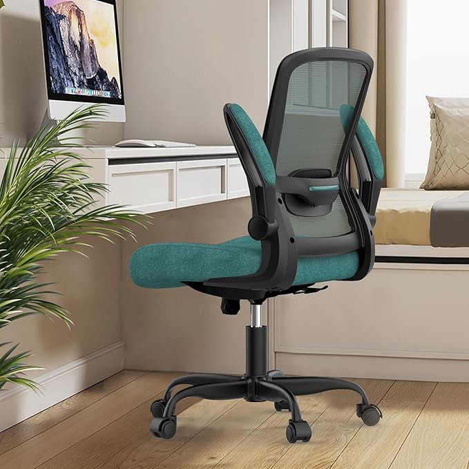 Ergonomic Office Chair w/Adjustable Lumbar, Flip Armrest, 135° Recline | Supports 300 lbs · Seat 19.48"–23.4" · Breathable mesh · 20–30 min assembly · 5-year warranty - Image 3