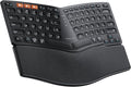 ProtoArc EK04 Mini Compact Wireless Ergonomic Keyboard - Black | Hard Palm Rest, 3-Device Bluetooth/2.4G, Split Design, Rechargeable, Compatible with Windows, Mac OS by ProtoArc