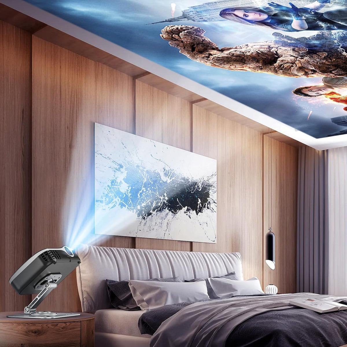 3-in-1 Mini Projector Mount, Wall and Ceiling Mount with 1/4-Inch Thread - Image 5