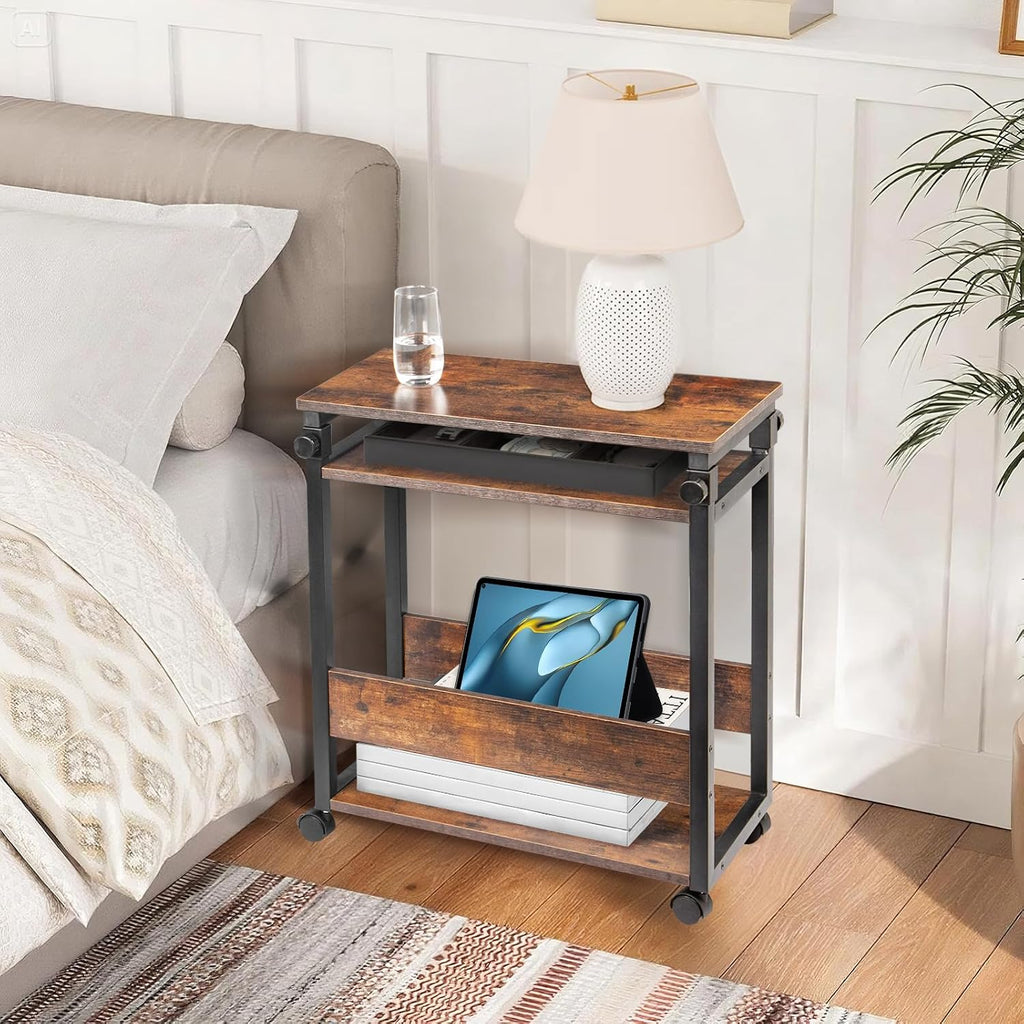 Height Adjustable Computer Tower Stand, Top Adjustable 24"Wx12"Dx23"-38"H - Image 7