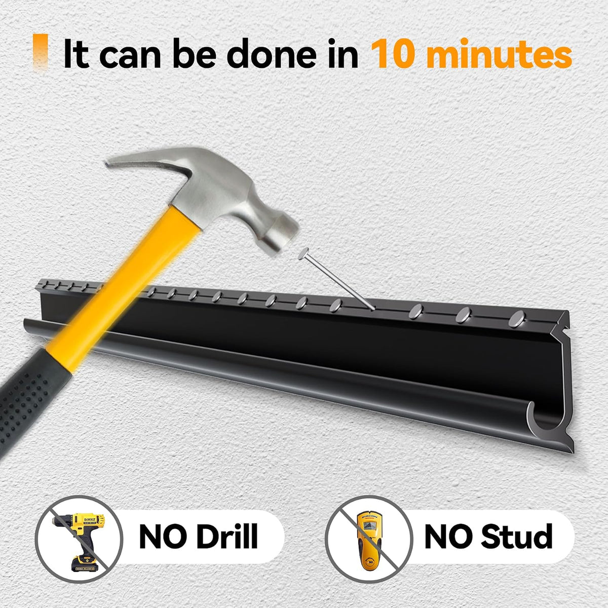 No Stud TV Wall Mount for 12-55 inch TVs, No Drill TV Mount - Image 3