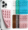 6PCS Silicone Suction Phone Case Mount, Non Slip Suction Cup, Hands-Free Phone Accessories Holder for Selfies and Tiktok Videos, Silicone Adhesive Stand Sticky for Cell Phone by LOANEHUE