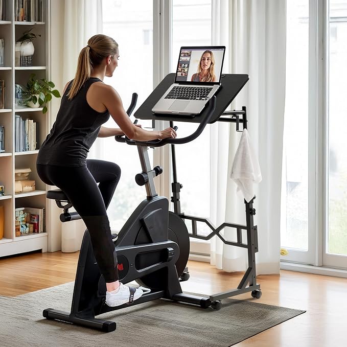 Oransail Small Standing Desk with Wheels, 29.5-45.3 Inch Adjustable Height | Portable Treadmill Desk, Rolling Computer Table for Walking Pad with a Cup Holder and a Hook - Image 7
