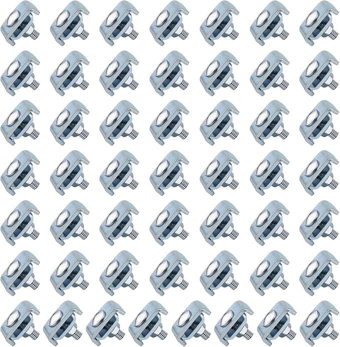 50 Pack Wire Mesh Cable Tray Coupler Kit, Steel Bracket Hardware Components for Cable Management, End-to-End Splice Connector Reinforced Joint Clamp Fit 4mm - 6mm Dia. Basket Cable - Image 6