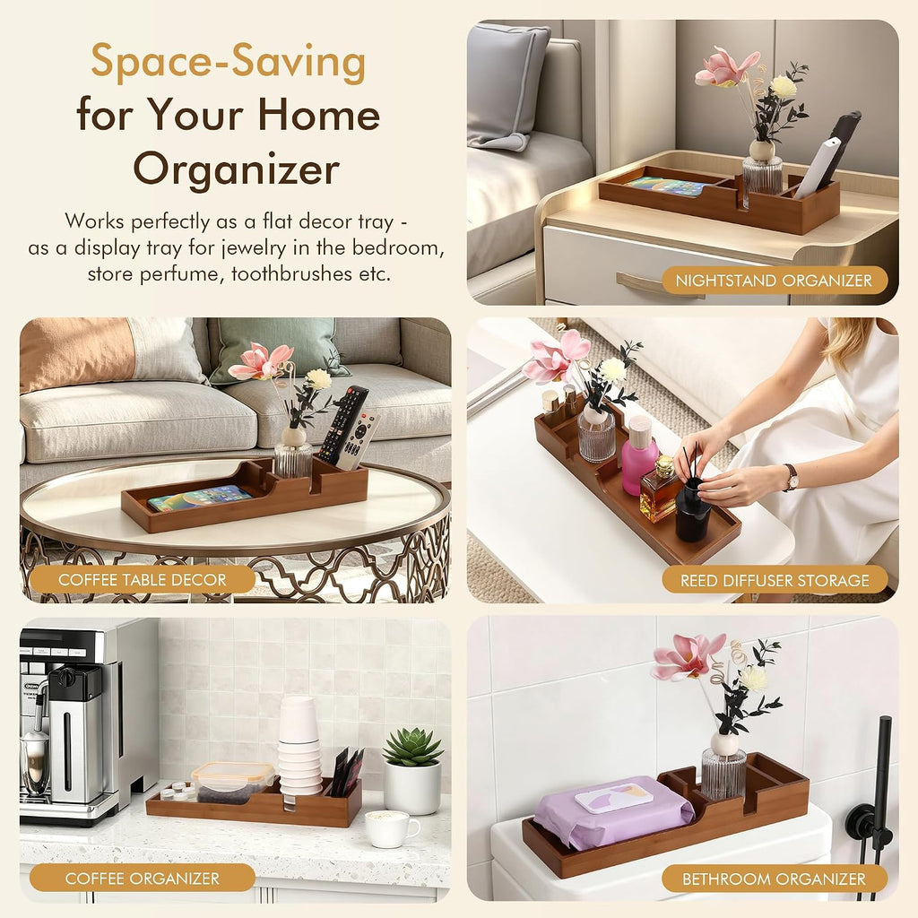 Couch Table Insert with Cup Holder for Boneless,15.35x5.12-in,Brown - Image 5