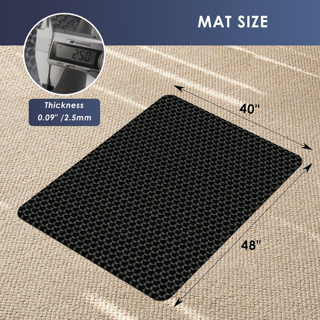 Vicwe Office Chair Mat for Carpet, 48"x40" Heavy Duty Chair Mat with Studs - Image 7