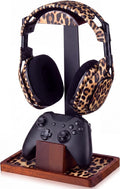 Yookeer Leopard Headphone Stand with Controller Holder Storage Base by Yookeer