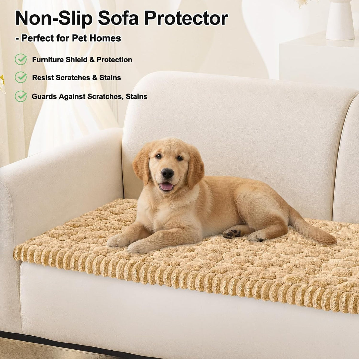 Smiry Couch Covers for Dogs, Non Slip Fuzzy Pet Sofa Protector Washable - Image 10