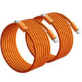 LISEN USB C to USB C Cable, 240W Fast Charging Cable (10FT+10FT) | 2-Pack, Orange | USBC Cable for iPhone 17/16/15 Pro Max, iPad Pro/Air, MacBook Pro/Air, Samsung Galaxy S26 Ultra, Laptop by Lisen