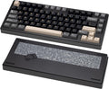 KEEBMONKEY WOBKEY Rainy 75 CNC Aluminum HMX/JWK/Cocoa Switches Triple-Mode Connectivity Mechanical Keyboard with Superior Acoustics, RGB/FR4/Silver SUS304/7000mAh/Cocoa Switch (Pro - Black) by KEEBMONKEY