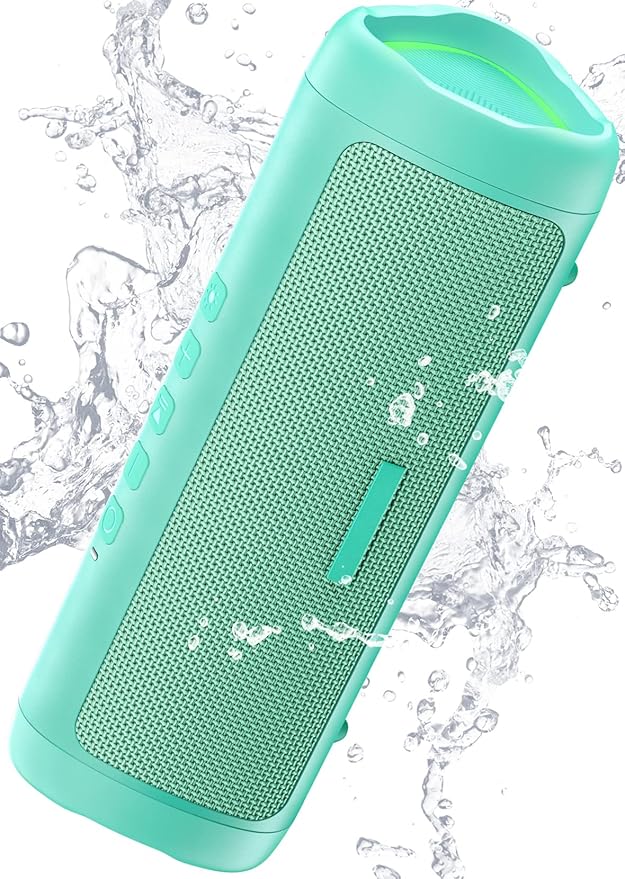 Bluetooth Speaker, 20W HD Sound, Portable Wireless, IPX5 Waterproof, Up to 24H Playtime, TWS Pairing, for Home/Party/Outdoor/Camping/Beach Essentials, Electronic Gadgets, Birthday Gift (Teal) by BolaButty