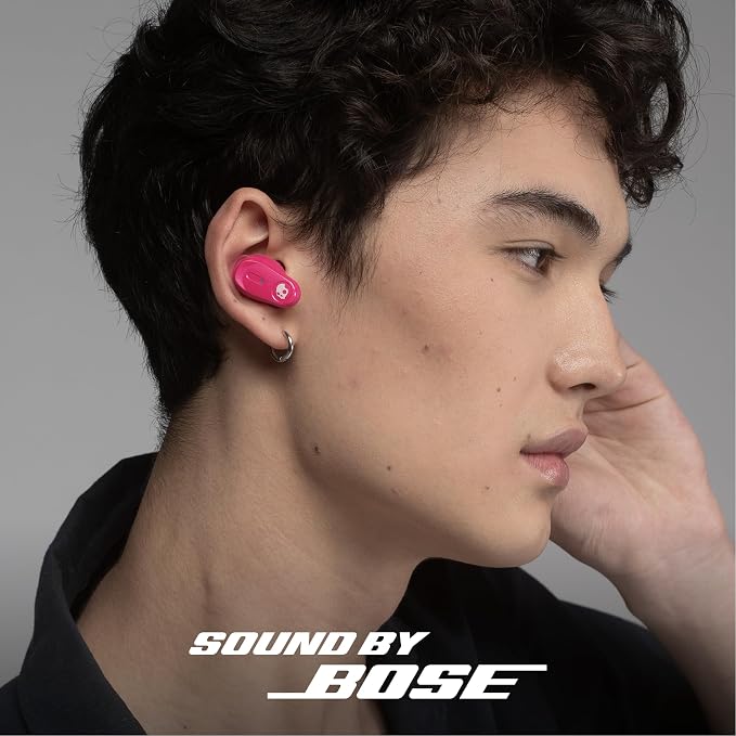Skullcandy Method 360 ANC Wireless Earbuds with Sound by Bose - Crazy Pink | In-Ear Fit, Premium Active Noise Cancellation, 40 Hours Battery, Sweat and Water Resistant, Microphone for iPhone Android - Image 2