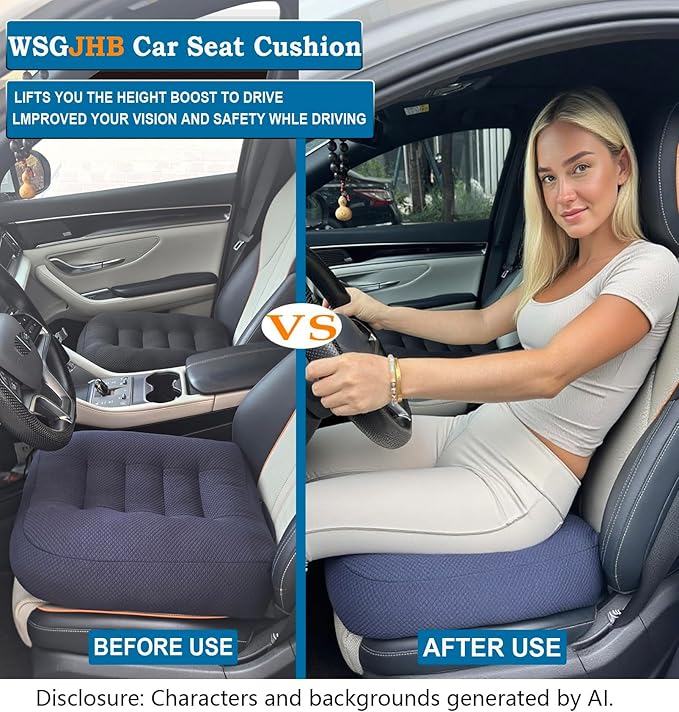 WSGJHB Seat Cushions for Office Chairs, Chair Cushion for Long Sitting | Office Chair Pad Sitting Seat Pillow for Office Chair, Trucks,Car, Home,Wheelchair, Desk Angle Lift Seat Cushion - Image 5