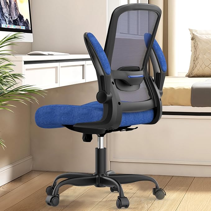 Ergonomic Office Chair w/Adjustable Lumbar, Flip Armrest, 135° Recline | Supports 300 lbs · Seat 19.48"–23.4" · Breathable mesh · 20–30 min assembly · 5-year warranty - Image 9