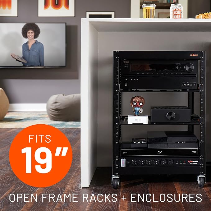 ECHOGEAR Rack Cable Management Tie Bar Kit - Includes 4X 1U Tie Bars, 24 Zip Ties, 8 Cage Nuts, & 8 Screws - Works with 19" Open Frame Racks & Enclosures - Image 4